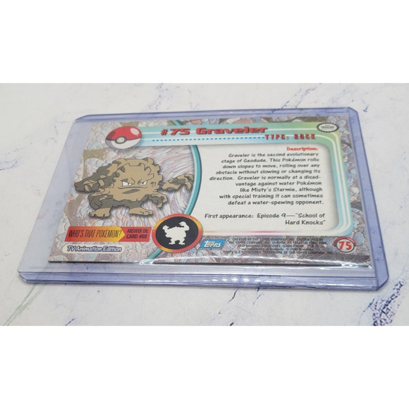 Topps Pokemon Holo Graveler #75 TV Animation Edition 1999 - Picture 4 of 4